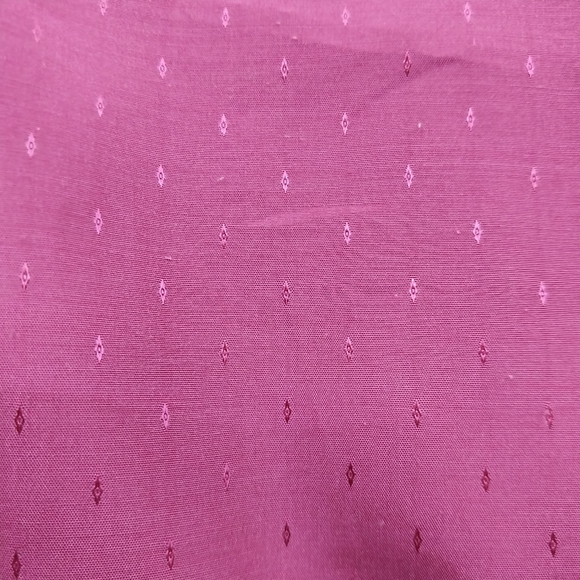 Vintage 1970s Button Front Blouse Top Ruffle Cuffs Collar Try 1 Magenta Size S M - Picture 5 of 7